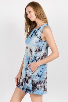 Knit Tie Dye Swing Dress with Pockets - ***NY ONLY *** style 2