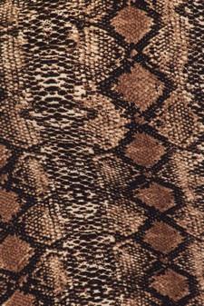 Women's Tan Snake Skin Print Bodycon Dress style 5