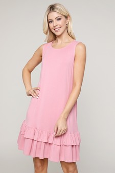 Women's Sleeveless Ruffle Dress with Pockets style 5