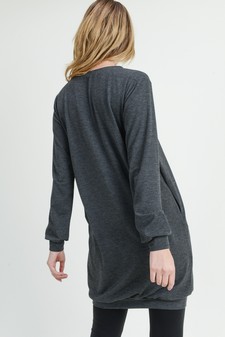 Women's Long Sleeve Pullover Sweatshirt Dress style 6