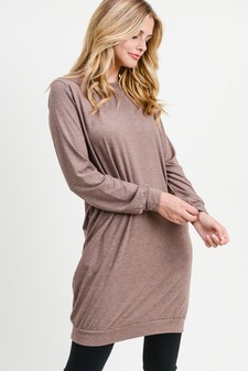 Women's Long Sleeve Pullover Sweatshirt Dress style 2