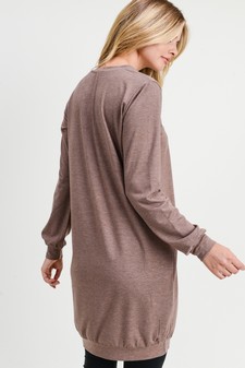 Women's Long Sleeve Pullover Sweatshirt Dress style 5