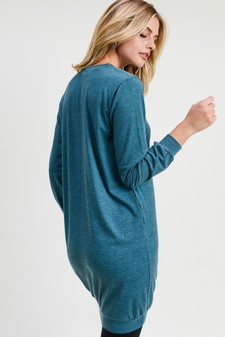 Women's Long Sleeve Pullover Sweatshirt Dress style 4
