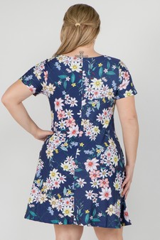 Women's Daisy Floral Dress with Pockets style 3