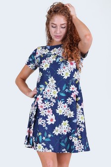 Women's Daisy Floral Dress with Pockets style 6