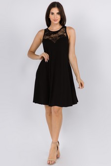 Women's Lace-Trim Sleeveless Dress (Medium only) style 4