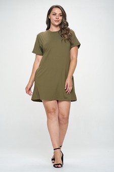 Women’s On The Go T- Shirt Dress With Pockets style 5