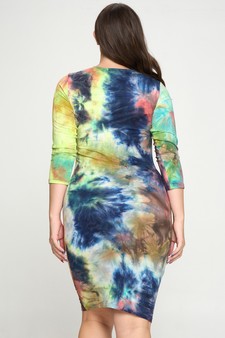 Women's All Good Vibes Mid Sleeve Dress style 3