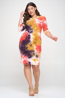 Women’s Feel the Fireworks Tie Dye Dress (XL only) style 4
