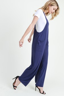 Women's Wide Leg Jumpsuit Overalls with Pockets style 4