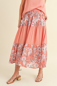 Women's Sun-Kissed Petals: Dream Floral Skirt style 2