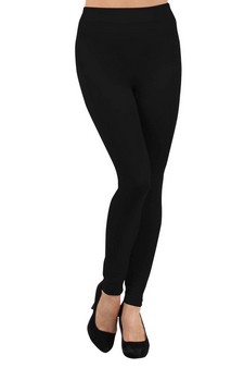 Solid Color Seamless Fleece Lined Legging style 2