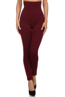 High Waist Cotton Compression Tights with French Terry style 2