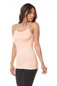 Women's Seamless Triple Criss-Cross Front Cami style 2