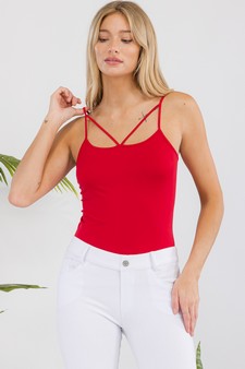 Women's Seamless Strappy Detail Cami Top style 4