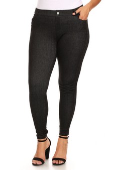 SAMPLE COTTON LINED LEGGINGS/JEGGINGS - PLUS SIZE style 8