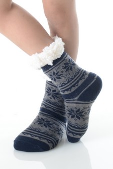 Soft Premium Non-slip Thermal Double Layer Crew Socks style 2