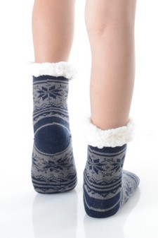 Soft Premium Non-slip Thermal Double Layer Crew Socks style 3