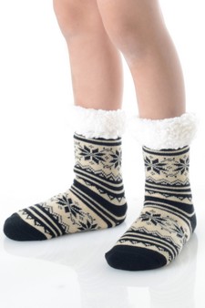 Soft Premium Non-slip Thermal Double Layer Crew Socks style 4