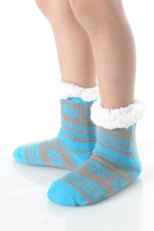 Soft Premium Non-slip Thermal Double Layer Crew Socks style 5