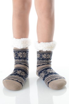 Soft Premium Non-slip Thermal Double Layer Crew Socks style 6