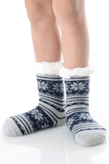 Soft Premium Non-slip Thermal Double Layer Crew Socks style 7