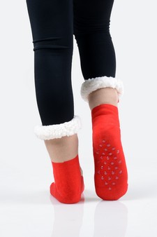 Women's Non-slip Merry X-Mas Slipper Socks style 12