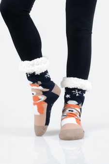 Women's Non-slip Merry X-Mas Slipper Socks style 4