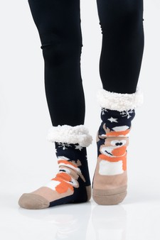 Women's Non-slip Merry X-Mas Slipper Socks style 5