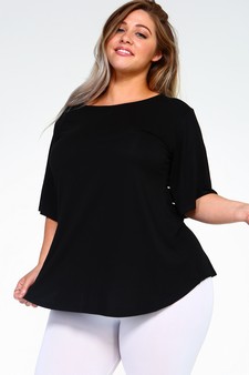 Lady's Bell Short Sleeve Tunic Top style 3