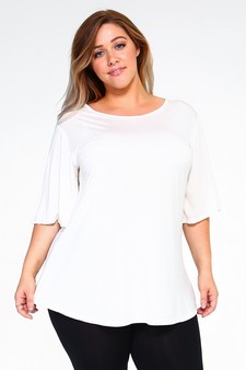 Lady's Bell Short Sleeve Tunic Top style 2