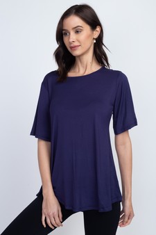 Lady's Bell Short Sleeve Tunic Top style 4