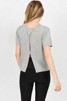 Women's Open Back Athleisure Top style 2