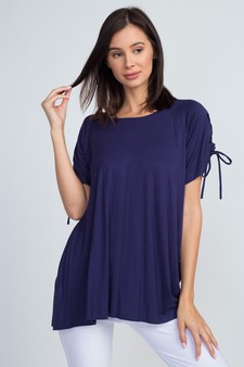 Women's Lace-Up Short Sleeve Top style 2