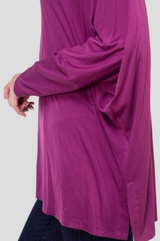 Women's Dolman Sleeve Oversized Tunic Top style 4