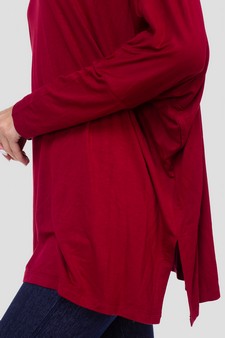 Women's Dolman Sleeve Oversized Tunic Top style 4
