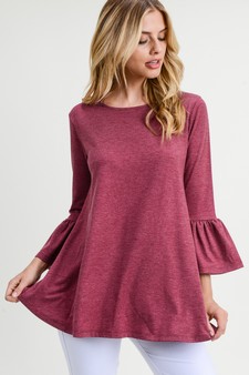 Women's 3/4 Bell Sleeve Top style 3