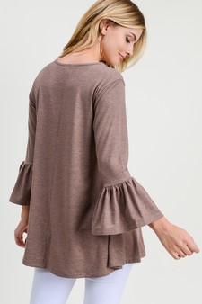 Women's 3/4 Bell Sleeve Top style 4