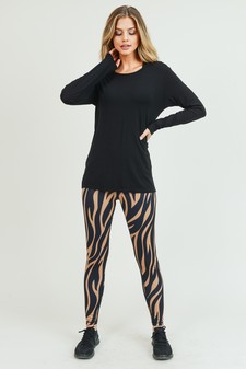 Women's Long Sleeve Cut-Out Back At leisure Top style 7