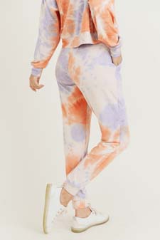 Women’s Long Sleeve Top and Jogger Tie Dye Set style 10