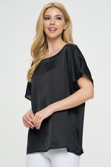 Women’s Casual and Sleek Short-Sleeve Blouse style 2