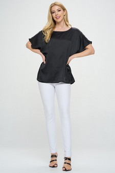 Women’s Casual and Sleek Short-Sleeve Blouse style 5