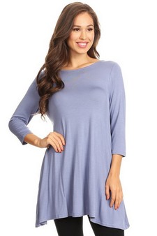 Women's 3/4 Sleeve Tunic with Hidden Pockets style 2