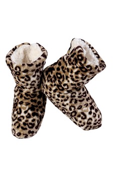 Women Indoor Animal Print Slipper Boots style 6