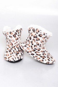 (Kids)  Slipper Boots in assorted prints style 3
