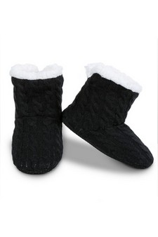 Cable Knit Slipper Boots style 5