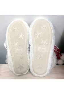 Women's Cable Knit Faux Sherpa Lined Slippers style 3