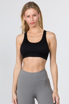 Women's Macrame Cut Out Activewear Sports Bra (Large only) style 4