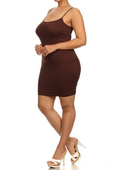 Lady's Solid Seamless Long Cami Top style 2
