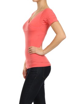 Coral-Lady's Seamless Fashion Top style 3
